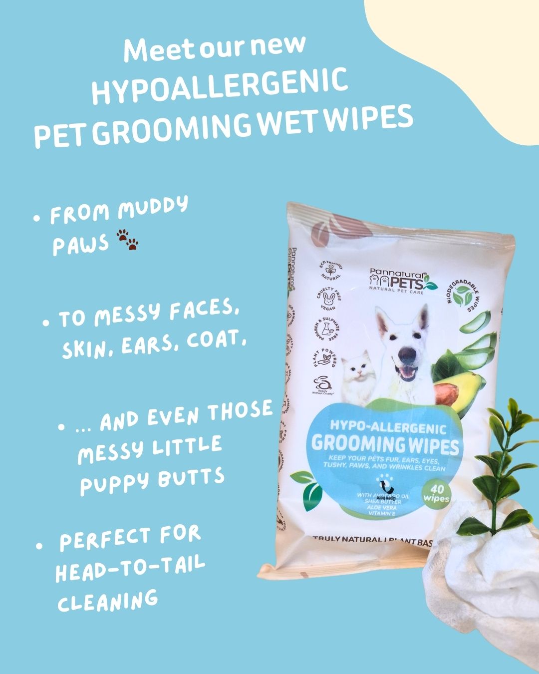 Hypoallergenic Grooming Wipes