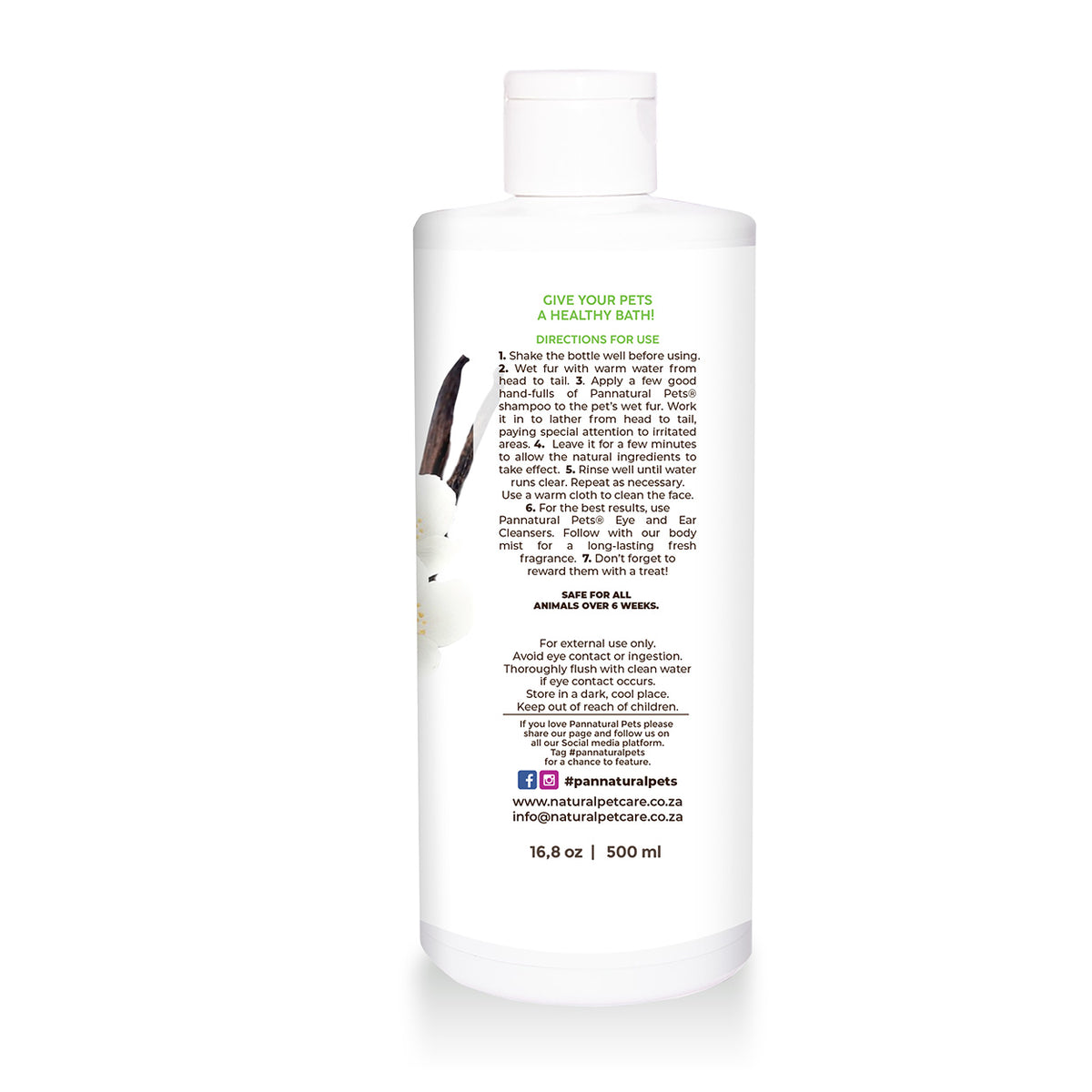 Natural Pet Shampoo – Dry Skin Care Vanilla