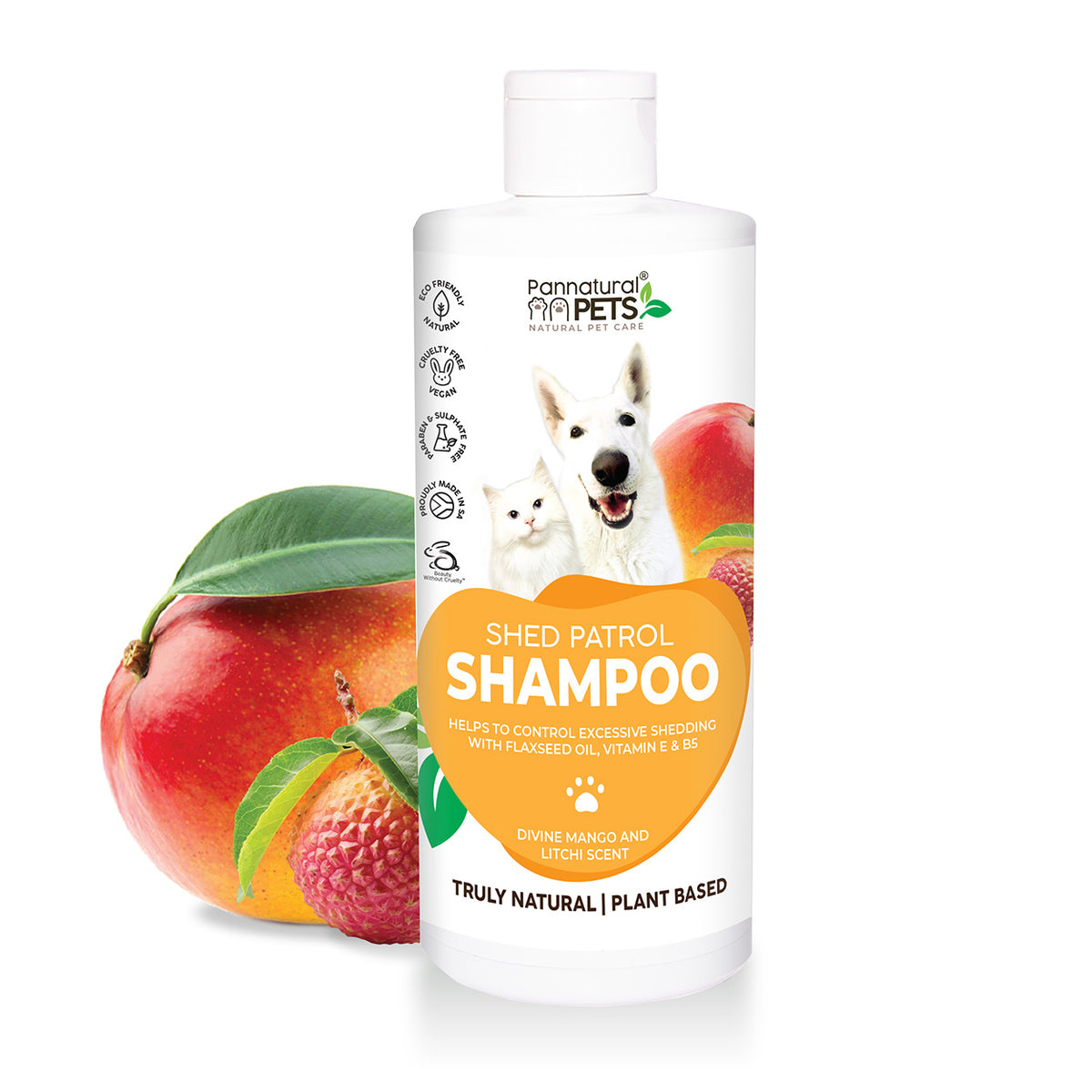Natural Pet Shampoo Shed Patrol Mango