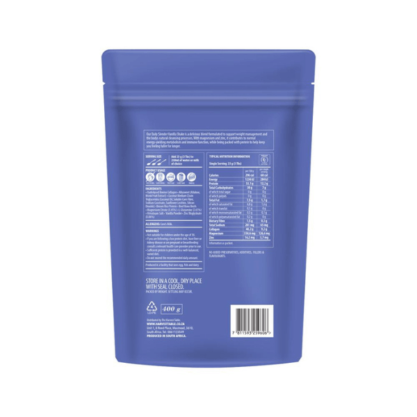 The Harvest Table Daily Slender Shake Vanilla 400g