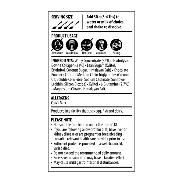 The Harvest Table Sports Protein Shake - Chocolate 750g