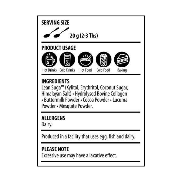 The Harvest Table Sweetened Collagen Hot Chocolate 200g