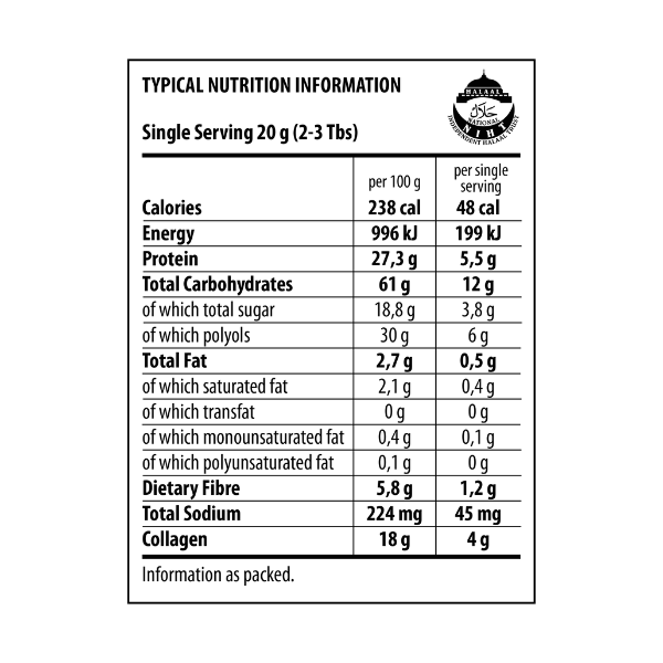 The Harvest Table Sweetened Collagen Hot Chocolate 200g